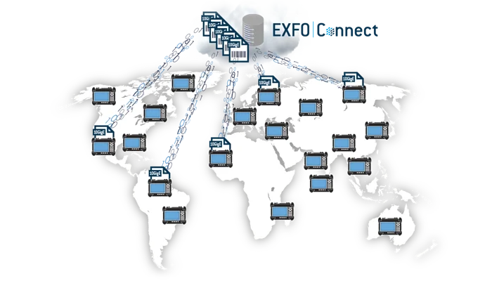 EXFO Connect - Gestão de testes baseada na nuvem